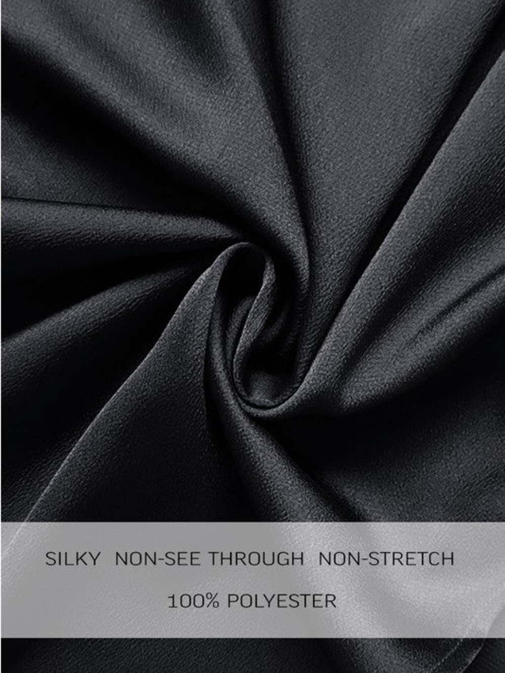 Black Wrap Maxi Dress with Side Slit - Picture 2 of 5